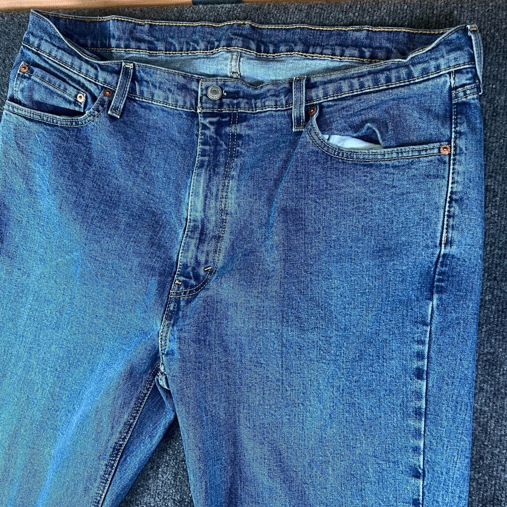 Levi's 541 Jeans Mens 41x28.5 Blue Denim High Rise Athletic Taper Fit Streetwear